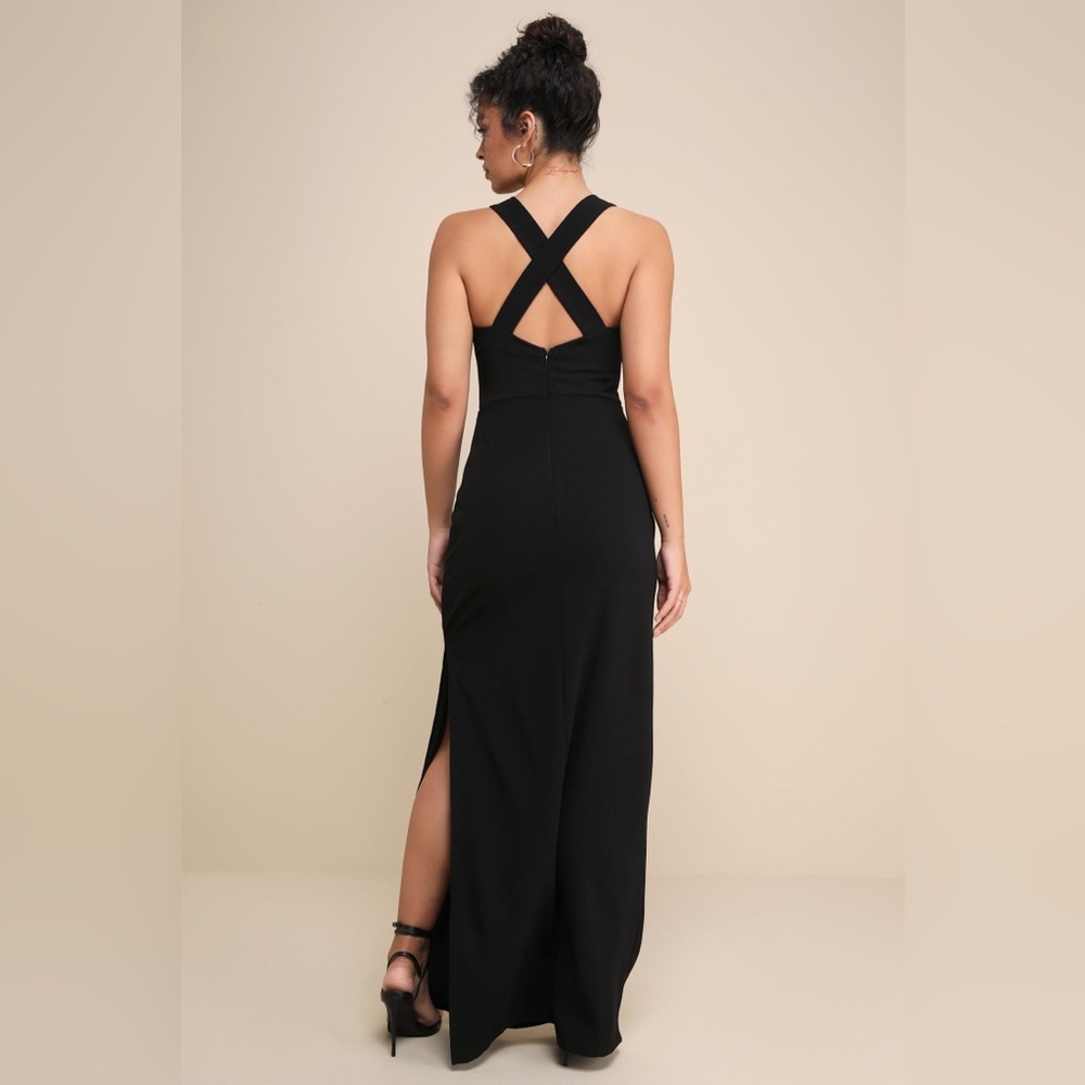 Lulu's Black Maxi Dress - Picture 6 of 8
